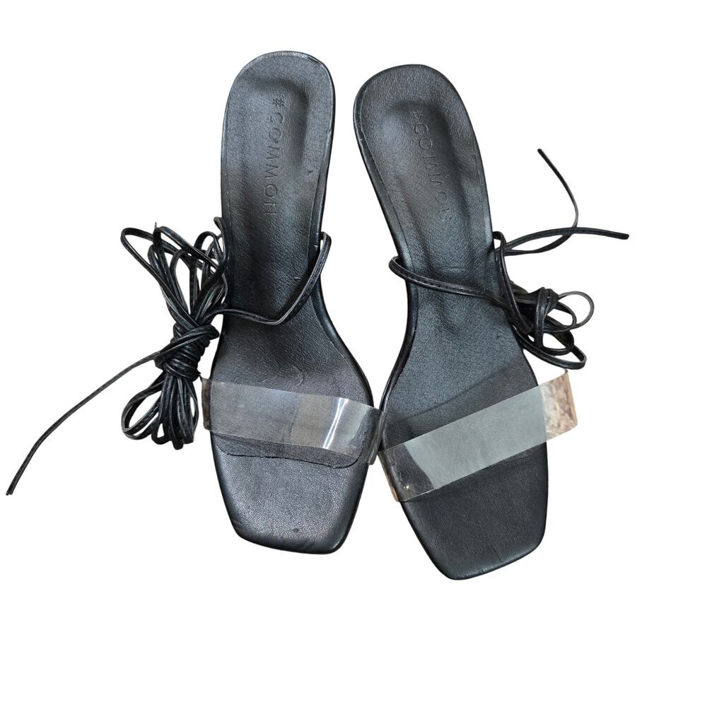 Women's Sexy Strappy Black Heels Sz. 6.5